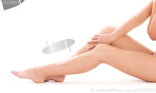 Image of healthy beautiful woman legs