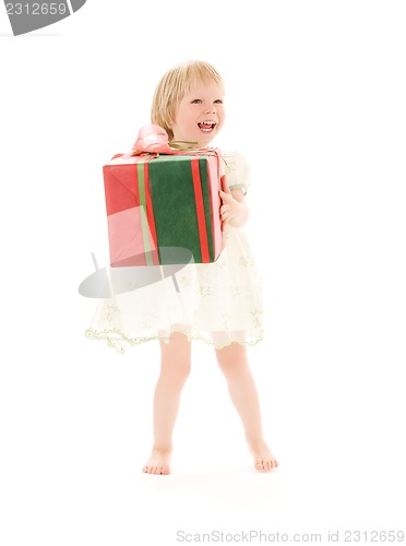 Image of girl with gift box