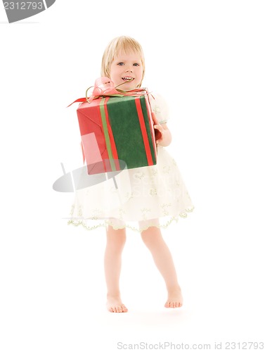 Image of girl with gift box