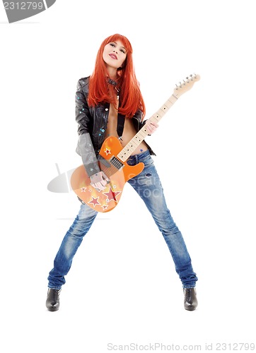 Image of guitar babe