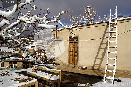 Image of House and ladder