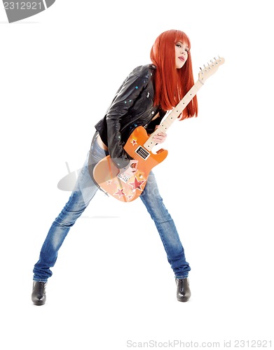 Image of guitar babe