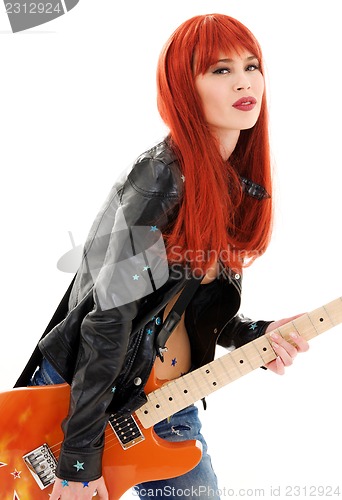 Image of guitar babe