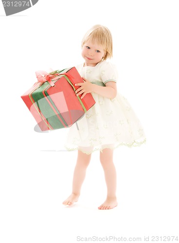 Image of girl with gift box