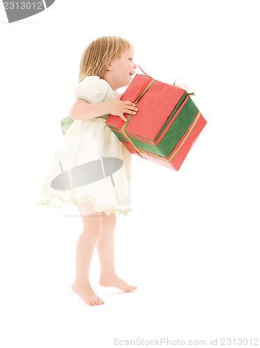 Image of girl with gift box