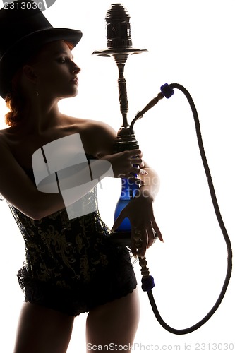 Image of woman with hookah