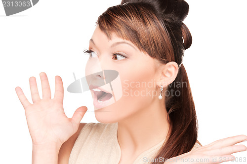 Image of surprised woman face