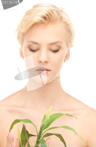 Image of woman with sprout