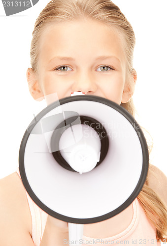 Image of girl with megaphone