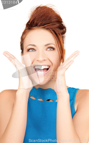 Image of surprised woman face