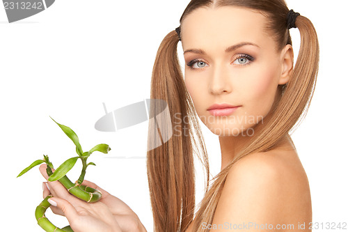 Image of woman with sprout