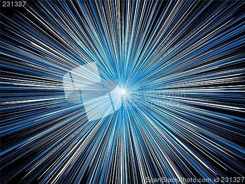 Image of explosion blue