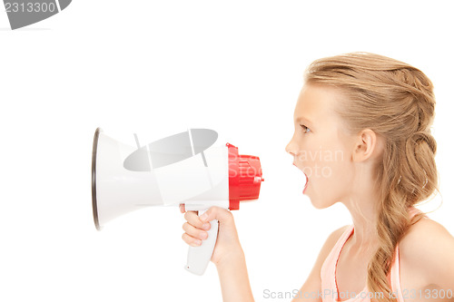 Image of girl with megaphone