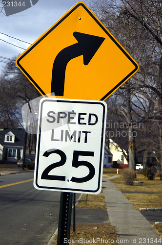 Image of Speed limit sign