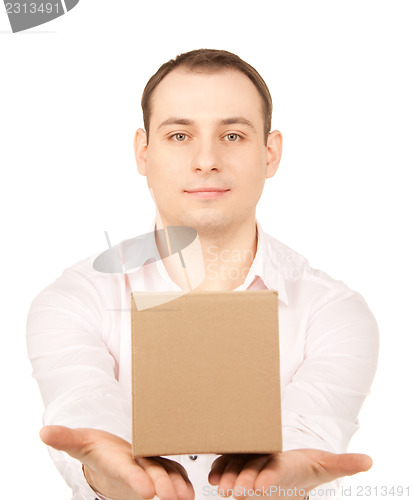 Image of businessman with parcel