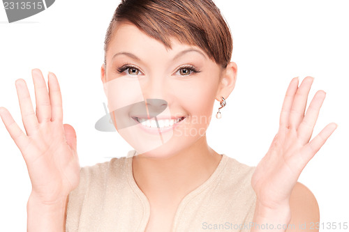 Image of surprised woman face