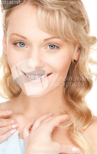 Image of lovely woman in towel