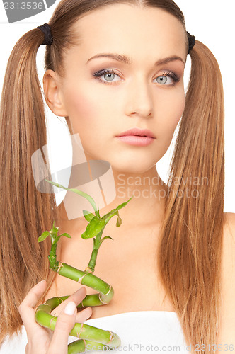 Image of woman with sprout