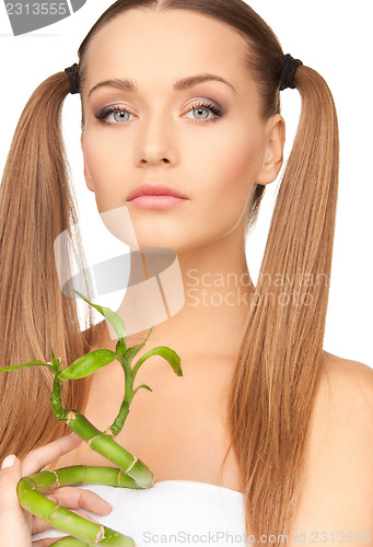 Image of woman with sprout