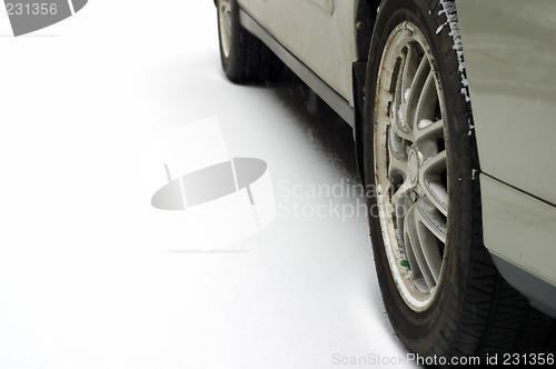 Image of Wheels in snow