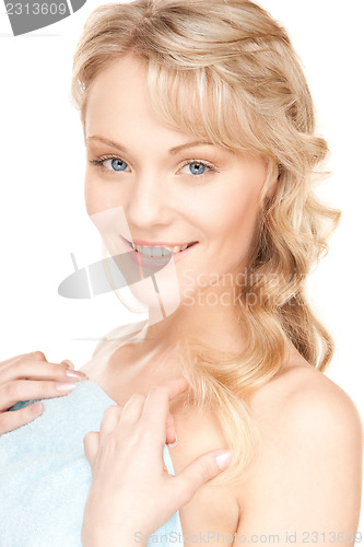 Image of lovely woman in towel