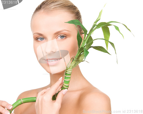 Image of woman with sprout