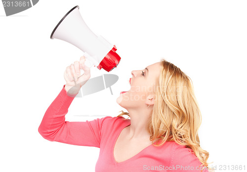 Image of woman with megaphone