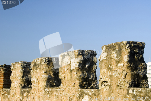 Image of rooftop detail fortaleza ozama santo domingo