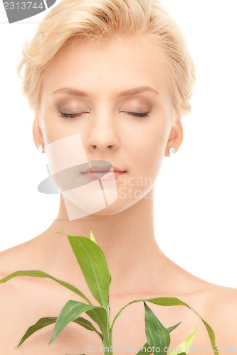 Image of woman with sprout