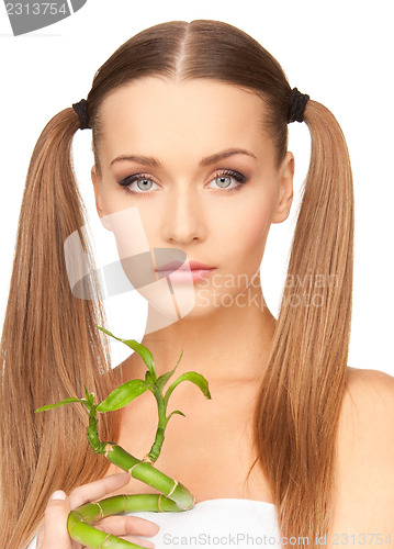 Image of woman with sprout