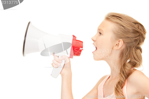 Image of girl with megaphone