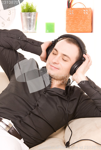 Image of man in headphones