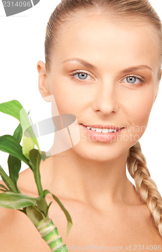 Image of woman with sprout