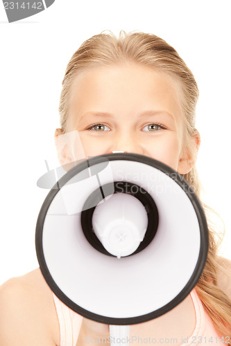 Image of girl with megaphone