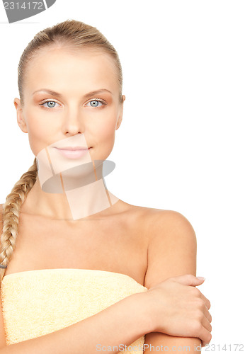 Image of lovely woman in towel
