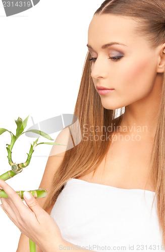 Image of woman with sprout