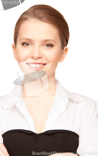 Image of young attractive businesswoman