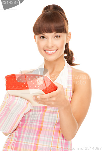 Image of cooking housewife