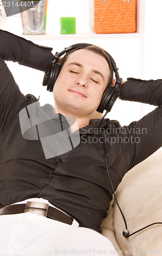 Image of man in headphones