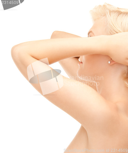 Image of beautiful topless woman