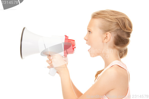 Image of girl with megaphone