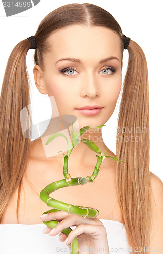 Image of woman with sprout