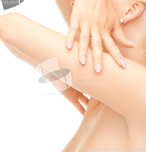Image of beautiful topless woman