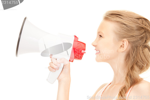 Image of girl with megaphone