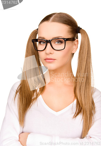 Image of young attractive businesswoman