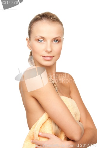 Image of lovely woman in towel