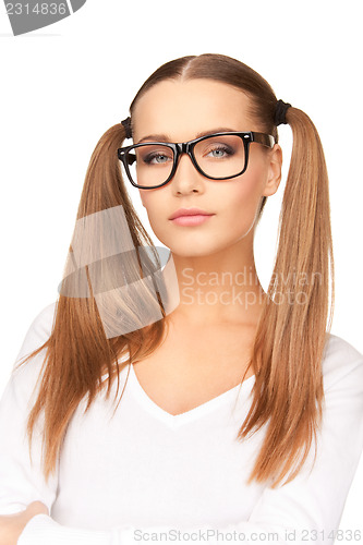 Image of young attractive businesswoman