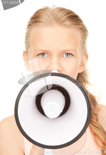 Image of girl with megaphone