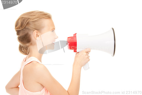 Image of girl with megaphone