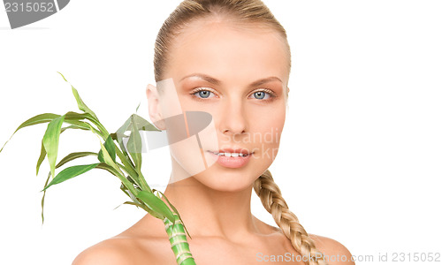 Image of woman with sprout